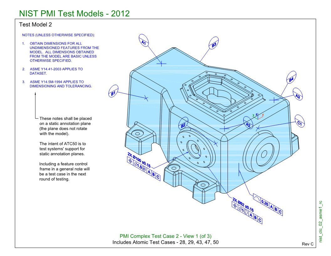 SP7/TGP3 (NIST CTC-02): Semantic PMI Representation / Tessellated PMI Presentation