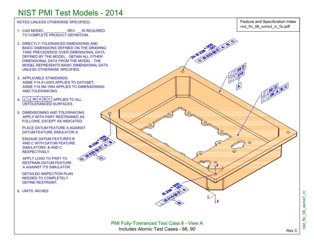 PMI (NIST FTC-08): Semantic PMI Representation / Tessellated PMI Presentation